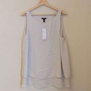 NEW Eileen Fisher System Silk Georgette Crepe Tank